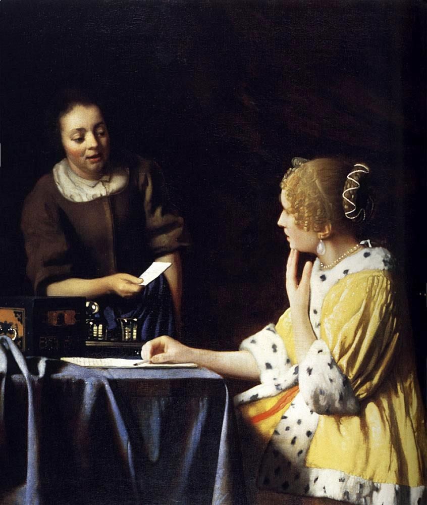 Johannes Vermeer Mistress and Maid